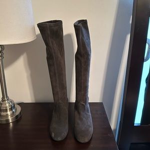 Stuart Weitzman tall grey boots